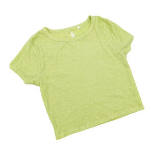 ME to WE Pacsun Green Ribbed Short Sleeve Crop Top